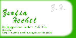 zsofia hechtl business card